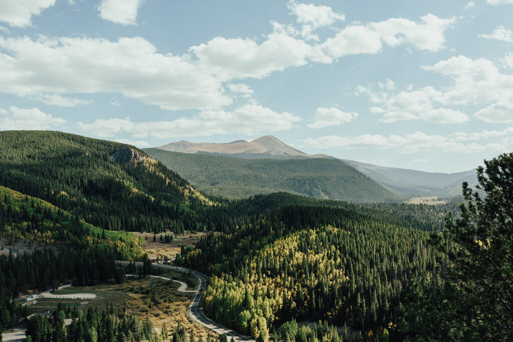 View of the mountains in Breckenridge, Colorado