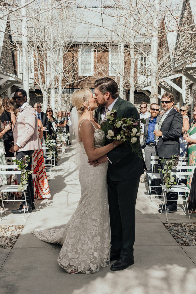A Surf Hotel wedding ceremony