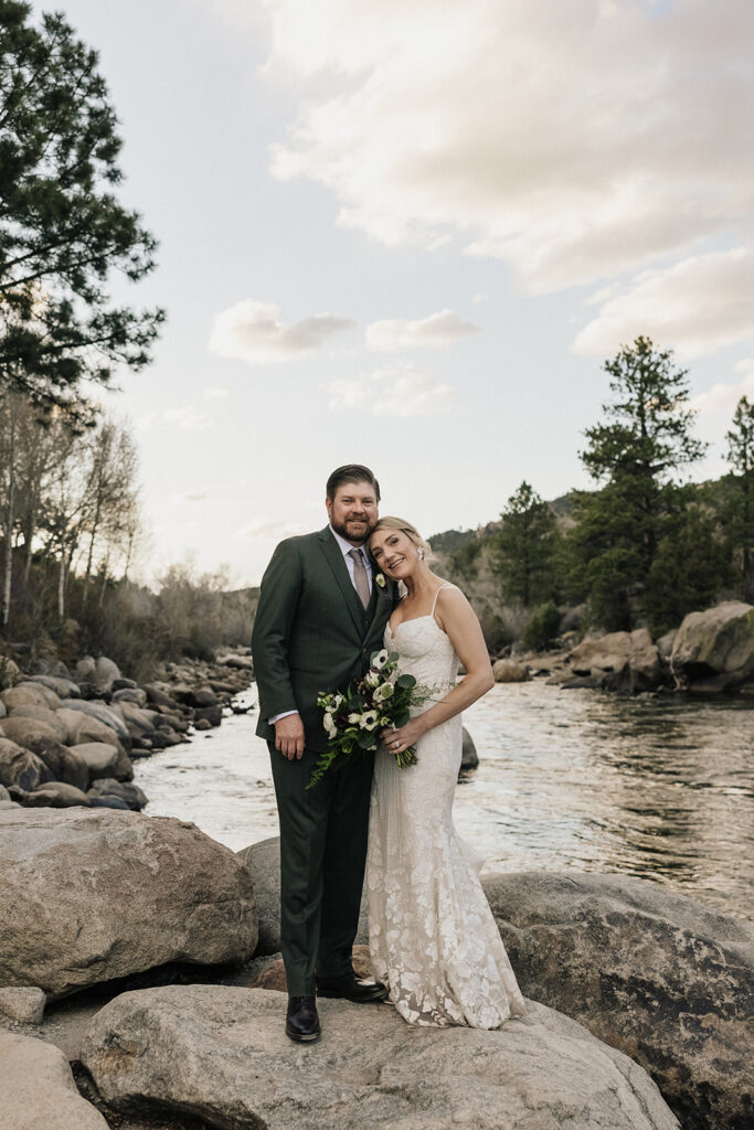 Colorado wedding portraits in Buena Vista