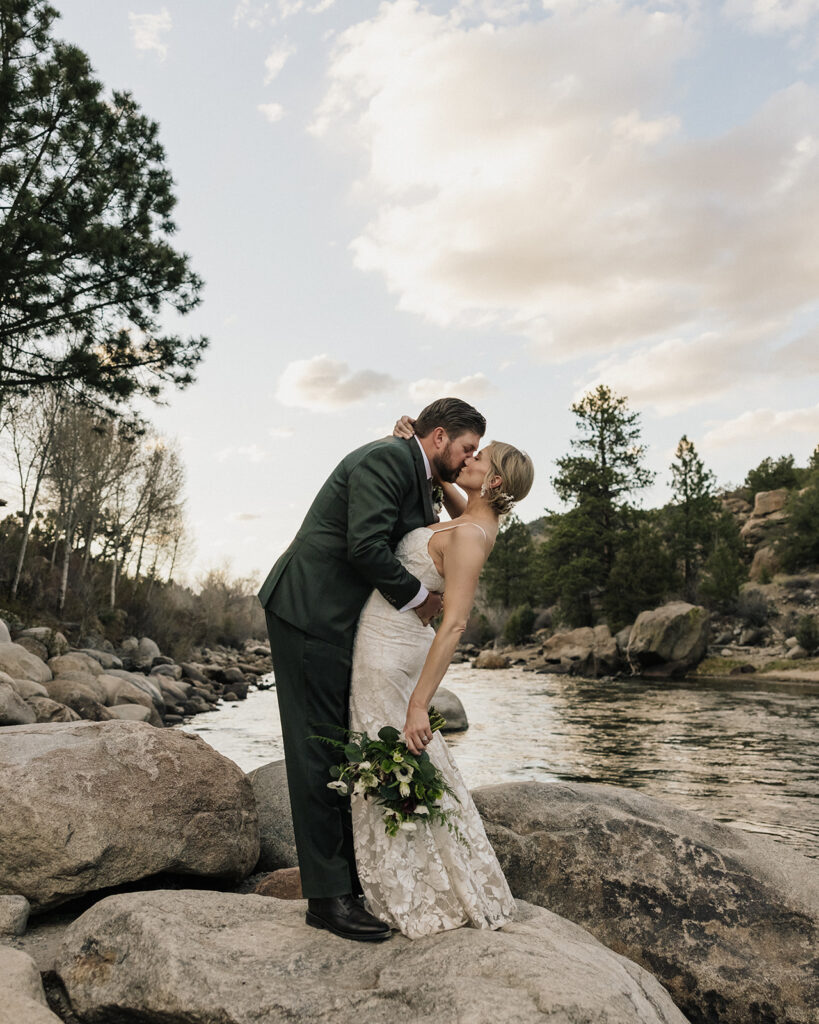 Colorado wedding portraits in Buena Vista