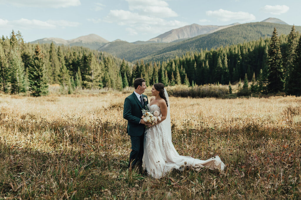 Colorado mountain wedding portraits