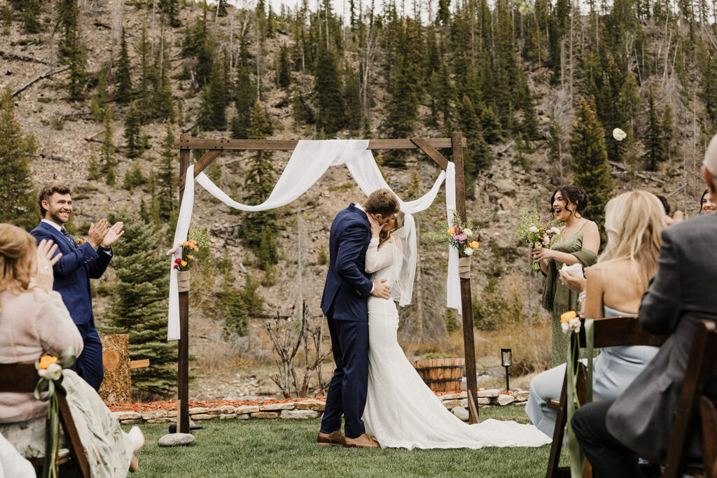 Airbnb elopement ceremony in Breckenridge, Colorado