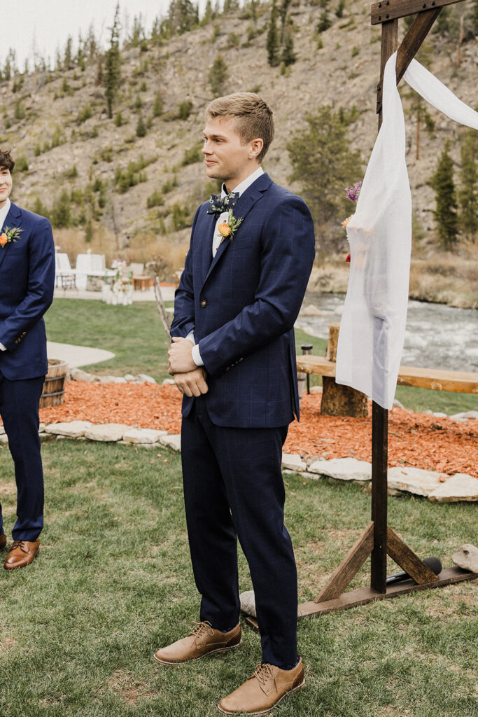 Airbnb elopement ceremony in Breckenridge, Colorado