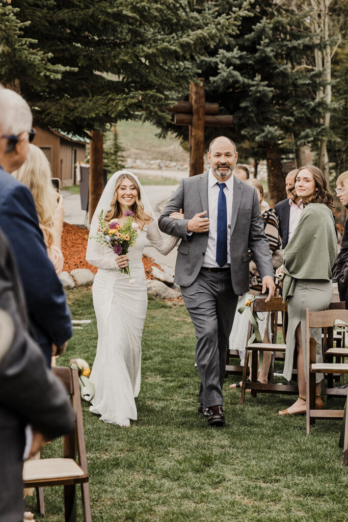 Airbnb elopement ceremony in Breckenridge, Colorado