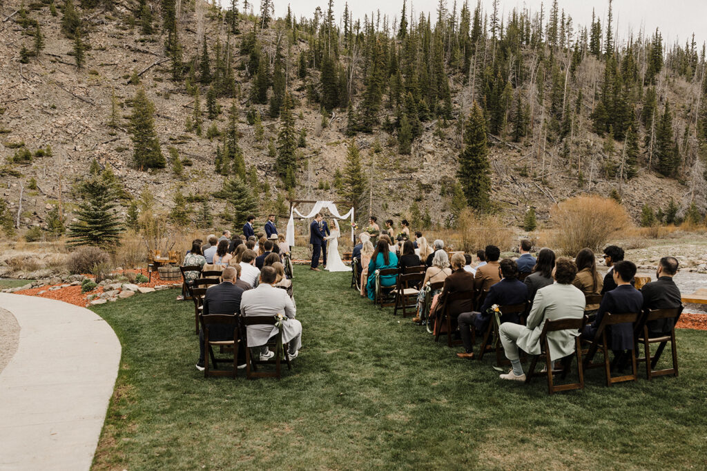 Airbnb elopement ceremony in Breckenridge, Colorado