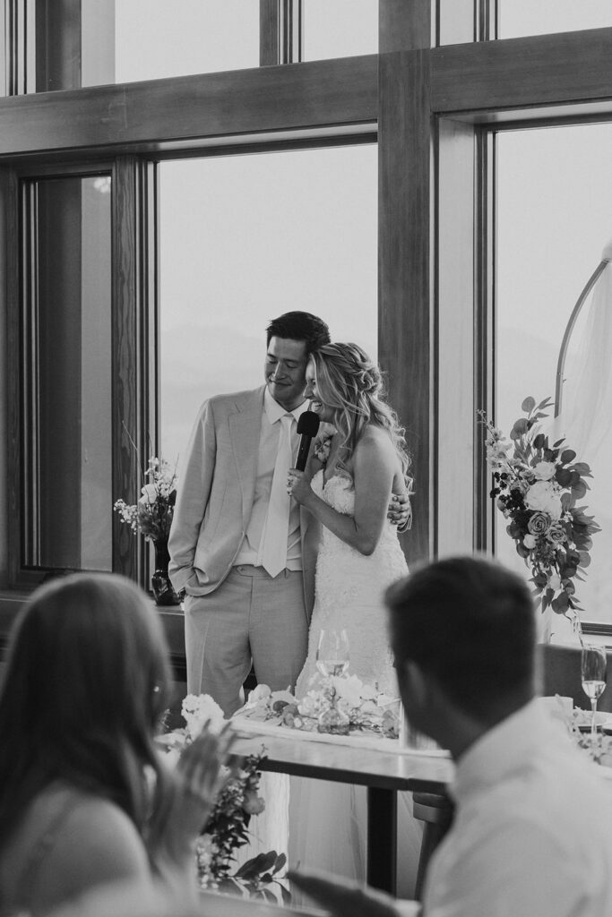 Wedding reception at Aerie on Copper Mountain in Colorado