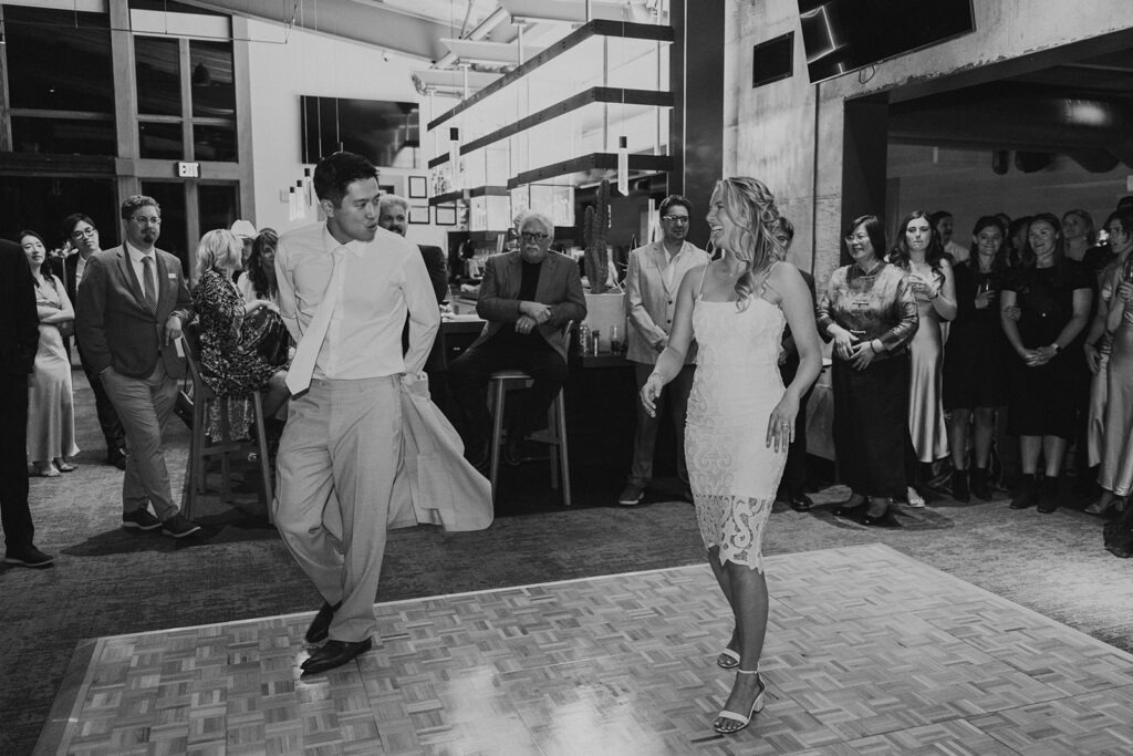 Wedding reception at Aerie on Copper Mountain in Colorado