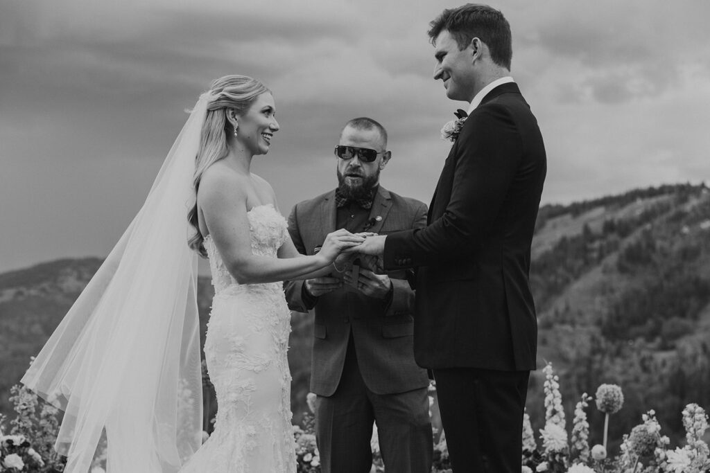 Steamboat, Colorado mountain wedding ceremony