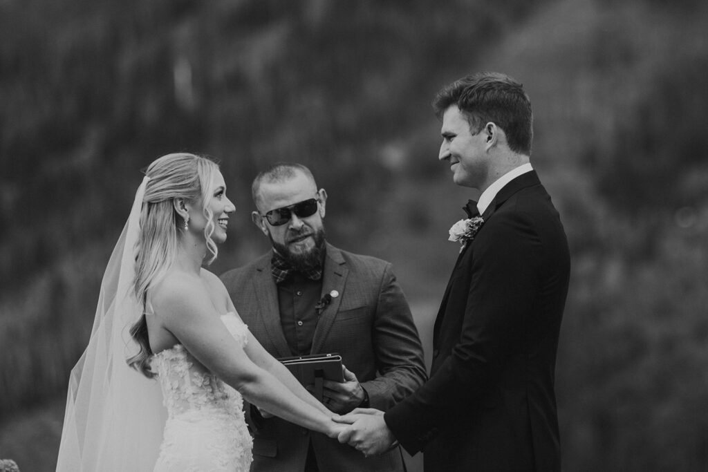 Steamboat, Colorado mountain wedding ceremony