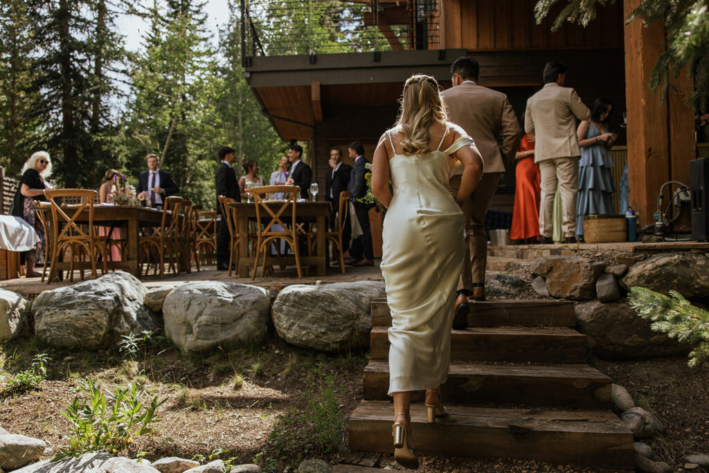 Colorado micro wedding reception in Breckenridge